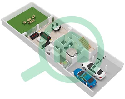 Курсетия - Вилла 4 Cпальни планировка Тип R2-M1