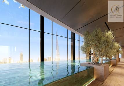 شقة 1 غرفة نوم للبيع في الخليج التجاري، دبي - pool view 2. jpg