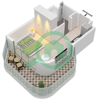 Azizi Venice 8 Building A - Studio Apartment Unit 29 FLOOR 2-10 Floor plan Azizi Venice 8 Building A - Studio Apartment Unit 29 FLOOR 2-10 Floor plan