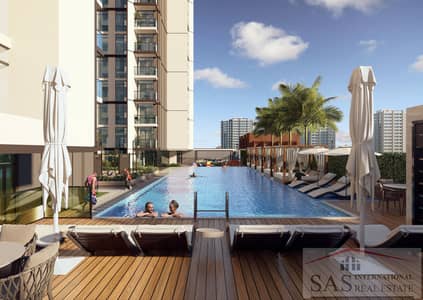朱美拉环形村(JVC)， 迪拜 单身公寓待售 - Maison Pool_01. jpg