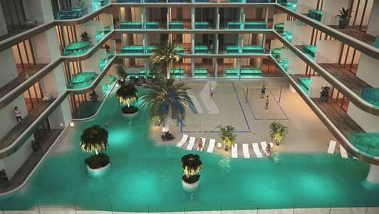 فلیٹ 1 غرفة نوم للبيع في مجمع دبي لاند ريزيدنس، دبي - Peace Lagoon - First Floor Lagoons Volly Ball Area Large. jpeg