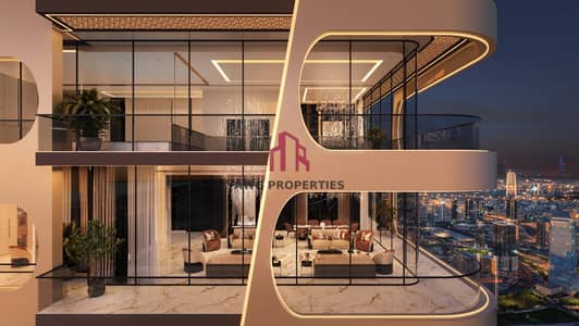 5 Cпальни Пентхаус Продажа в Бизнес Бей, Дубай - Bayz 102 Penthouse Exterior cam3-min. jpg
