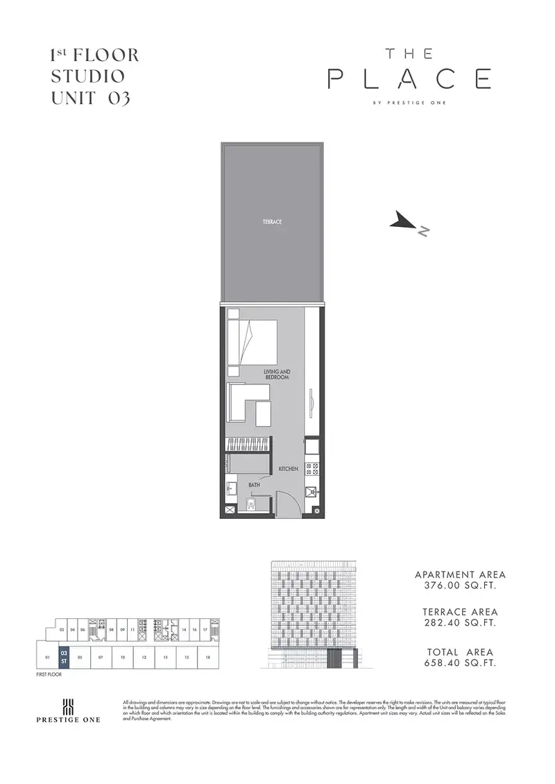 0 BR floor plan