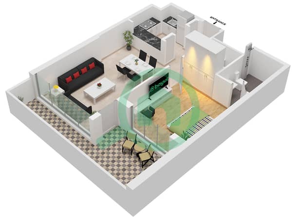 Type A1 Unit 7,8, Floor 1