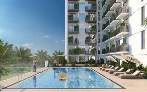 2 Bedroom Apartment for Sale in Al Furjan, Dubai - Amber_ Pool View. jpg