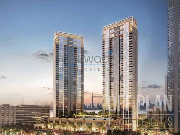 3BR in Creekside 18 with a view of Downtown Dubai