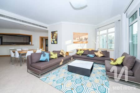 3 Bedroom Flat for Rent in Palm Jumeirah, Dubai - Vacant | Fully Furnished | Sea View | Beach Access