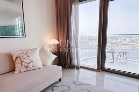1 Bedroom Flat for Rent in Dubai Creek Harbour, Dubai - FULL WATER AND BURJ VIEW| FURNISHED| VACANT