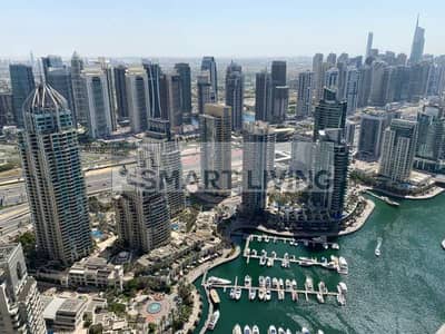 迪拜码头， 迪拜 2 卧室单位待租 - Blick vom Apartment auf die Dubai Marina (Benutzerdefiniert). JPG