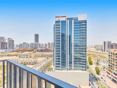 1 Bedroom Flat for Rent in Jumeirah Village Circle (JVC), Dubai - Balcony 2. jpg