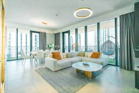 4 Bedroom Apartment for Rent in Downtown Dubai, Dubai - Rental Drop/ High floor/ Sea View