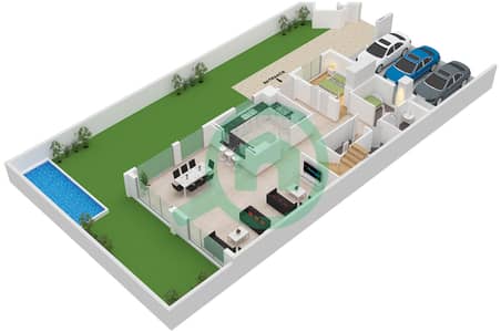 المخططات الطابقية لتصميم النموذج / الوحدة EDGE TOWNHOUSE/UNIT EDGE تاون هاوس 5 غرف نوم - خليج الجنوب 4 المخططات الطابقية لتصميم النموذج / الوحدة EDGE TOWNHOUSE/UNIT EDGE تاون هاوس 5 غرف نوم - خليج الجنوب 4