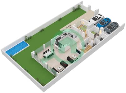 المخططات الطابقية لتصميم النموذج / الوحدة SIDE TOWNHOUSE/UNIT EDGE تاون هاوس 5 غرف نوم - خليج الجنوب 4 المخططات الطابقية لتصميم النموذج / الوحدة SIDE TOWNHOUSE/UNIT EDGE تاون هاوس 5 غرف نوم - خليج الجنوب 4