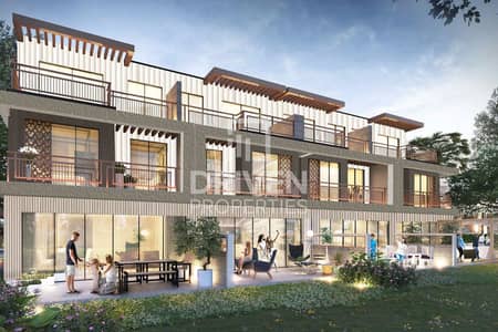 4 Bedroom Townhouse for Sale in DAMAC Hills 2 (Akoya by DAMAC), Dubai - Modern Townhouse | Community View | Handover Soon