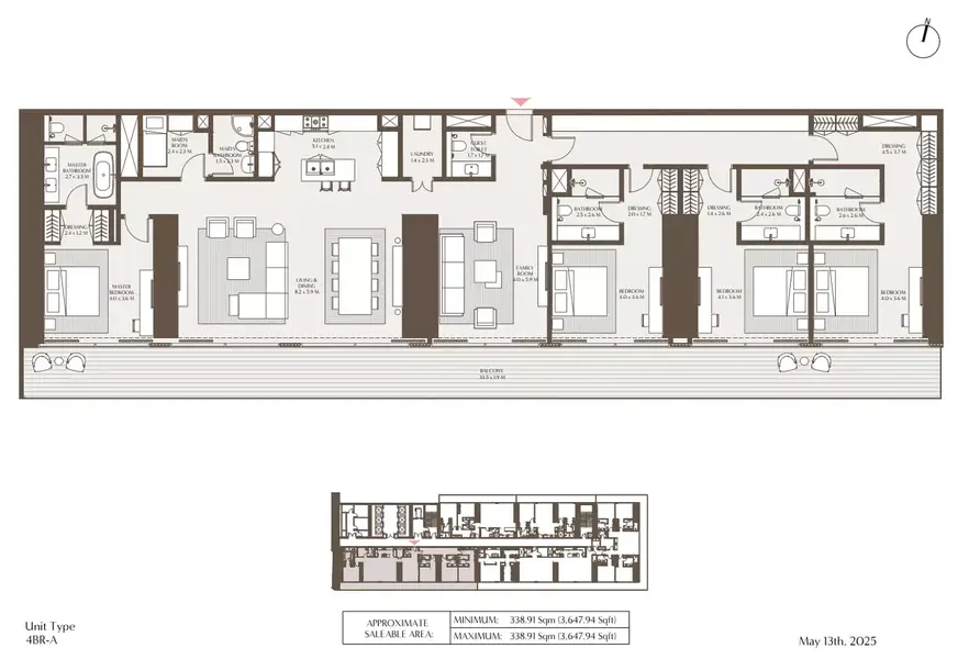 4 BR floor plan