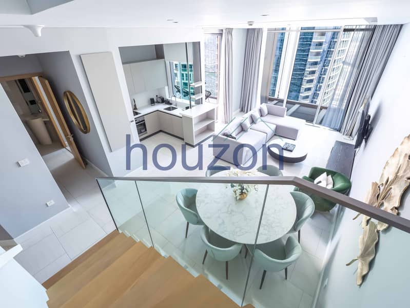 Modern 2BR + M/R | Burj View | Duplex | Furnished Modern 2BR + M/R | Burj View | Duplex | Furnished