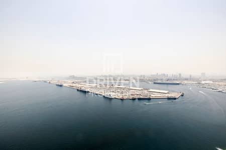 3 Bedroom Flat for Rent in Dubai Maritime City, Dubai - High Floor Corner Unit | Full Sea View | Vacant