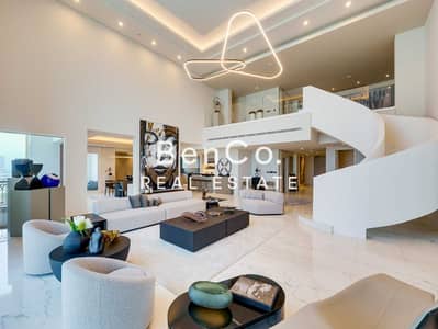 5 Bedroom Flat for Sale in Palm Jumeirah, Dubai - 5BR Penthouse+Maid | Fully Furnished | Sunset View