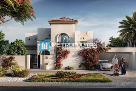 4 Bedroom Villa for Sale in Al Shamkha, Abu Dhabi - Single Row 4BR+M|Standard Finishing|Next To Corner