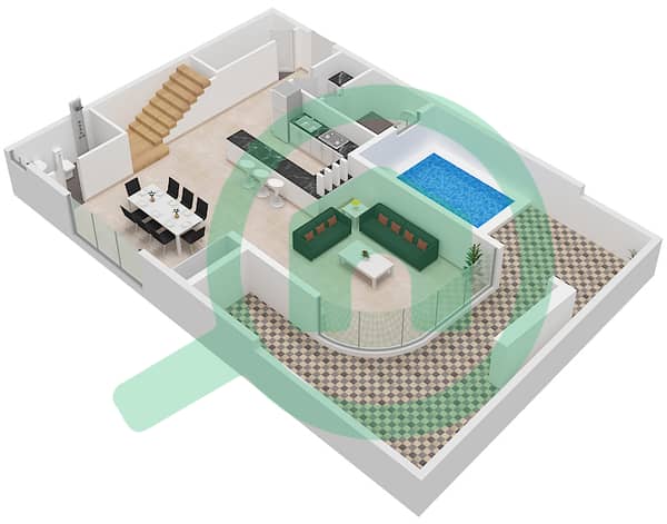 Type A Unit 1 Floor 1 Lower