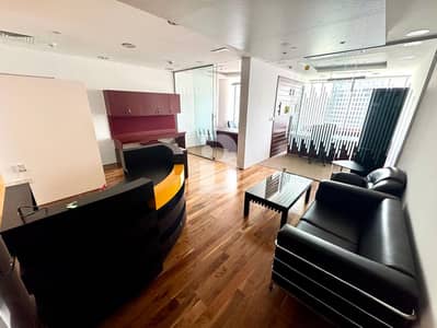 Office for Rent in Jumeirah Lake Towers (JLT), Dubai - COMMUNITY VIEW l FULLY FURNISHED l HIGH FLOOR