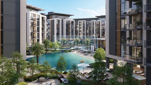 1 Bedroom Flat for Sale in Falcon City of Wonders, Dubai - Belgravia Gardens  - beach pool view. jpg