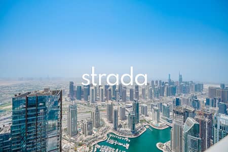 2 Bedroom Flat for Rent in Dubai Marina, Dubai - Views from every room | Unfurnished | Fendi Design