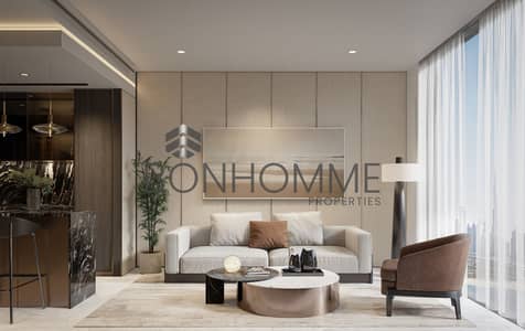 阿尔扬街区， 迪拜 2 卧室单位待售 - BondsEnclave_Arjan 1 BHK Living 003. png