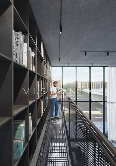 3 Cпальни Апартамент Продажа в Альжада, Шарджа - 230809-3B,2B-Library-(Loft). jpg