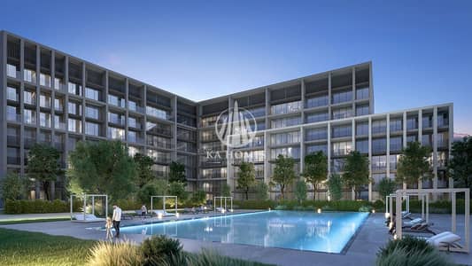 1 Спальня Апартаменты Продажа в Альжада, Шарджа - 241011-pool view-01. jpg