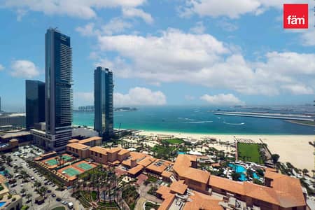 2 Bedroom Flat for Rent in Jumeirah Beach Residence (JBR), Dubai - Fully Furnished 2 BR | Beach Access I high floor
