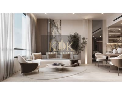 1 Спальня Апартамент Продажа в Мотор Сити, Дубай - Living room and kitchen. jpg