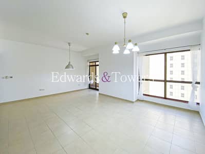 2 Bedroom Flat for Rent in Jumeirah Beach Residence (JBR), Dubai - Unfurnished | 2BR | Spacious | Marina View