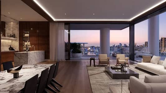 3 Bedroom Apartment for Sale in Business Bay, Dubai - VELA VIENTO by OMNIYAT | 3-Bedroom | High-Floor | Marina & Burj Views