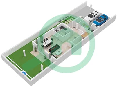 المخططات الطابقية لتصميم النموذج R2-EE-ACALIA فیلا 3 غرف نوم - جنوسيا