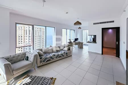 1 Bedroom Apartment for Rent in Dubai Marina, Dubai - Partial Sea View | High Floor | With Balcony