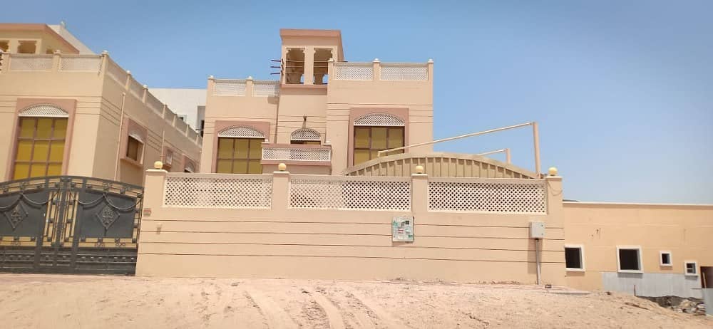 Villa for rent in Ajman area Muwaihat two floors are still living in air conditioners