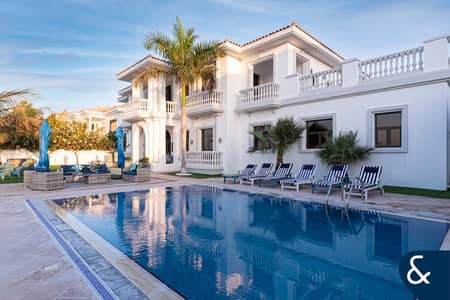 6 Bedroom Villa for Rent in Palm Jumeirah, Dubai - Fully Serviced | High Number I Signature Villa