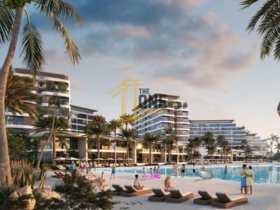 3 Bedroom Flat for Sale in Al Seanneeah, Umm Al Quwain - Lagoon beach side view. jpg