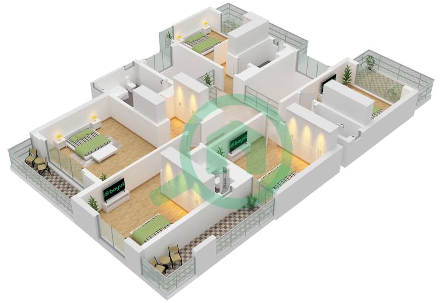 Ramhan Island - 7 Bedroom Villa Type BLISS II Floor plan Type BLISS II Floor First interactive3D