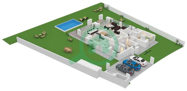 Ramhan Island - 6 Bedroom Villa Type VINTAGE I Floor plan