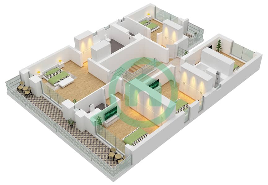 Ramhan Island - 6 Bedroom Villa Type VINTAGE I-M Floor plan Type VINTAGE I-M Floor First interactive3D