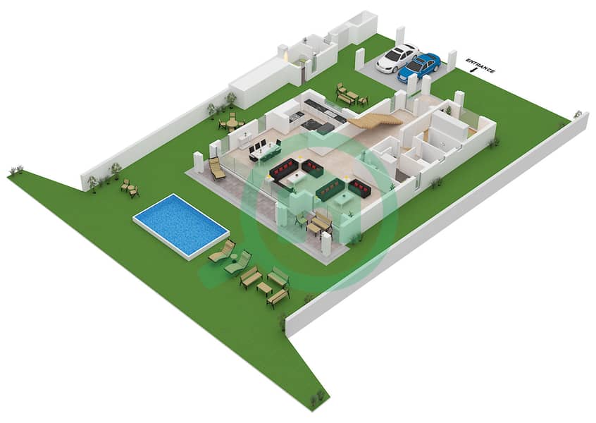 Ramhan Island - 5 Bedroom Villa Type SPARK II-M Floor plan Type SPARK II-M Floor Ground interactive3D