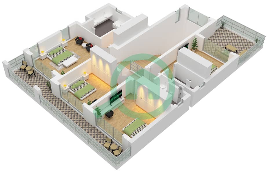 Ramhan Island - 5 Bedroom Villa Type SPARK II-M Floor plan Type SPARK II-M Floor First interactive3D