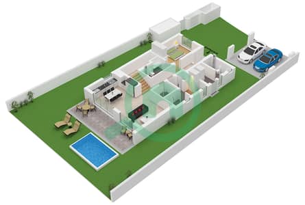 Ramhan Island - 4 Bedroom Villa Type GRACE II-M Floor plan