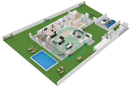 Ramhan Island - 5 Bedroom Villa Type SPARK I Floor plan