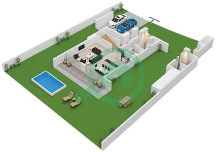 Ramhan Island - 3 Bedroom Villa Type CHARM III Floor plan