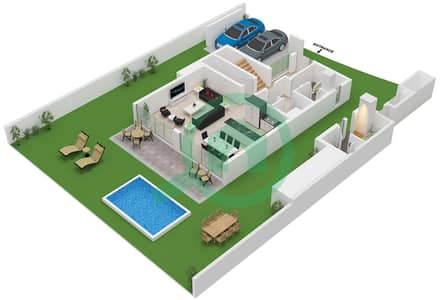 Ramhan Island - 3 Bedroom Villa Type CHARM IV Floor plan