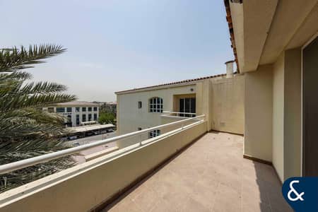 1 Bedroom Flat for Rent in Green Community, Dubai - 1 Bedroom | Vacant | Balcony with Pool View