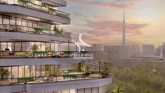 2 Bedroom Apartment for Sale in Arjan, Dubai - Blacony Closeup. jpg